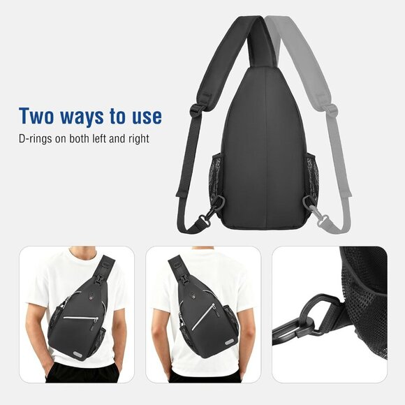 Elegant Water-Resistant Sling Backpack – Perfect for Travel & Outdoor Activities - Picture 4 of 9